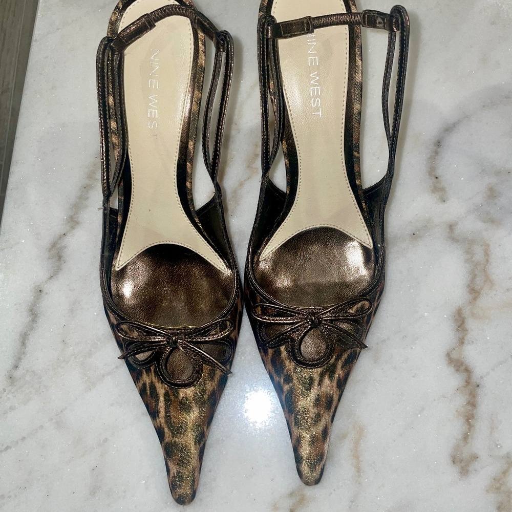 NINE WEST Likybethr Cheetah Stilletos